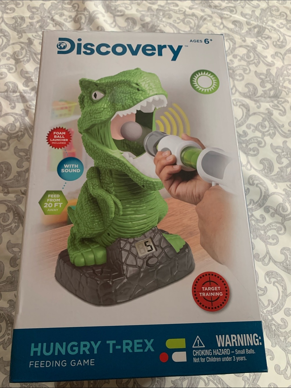 Discovery Green Hungry T-Rex Feeding Game Interactive Toy
